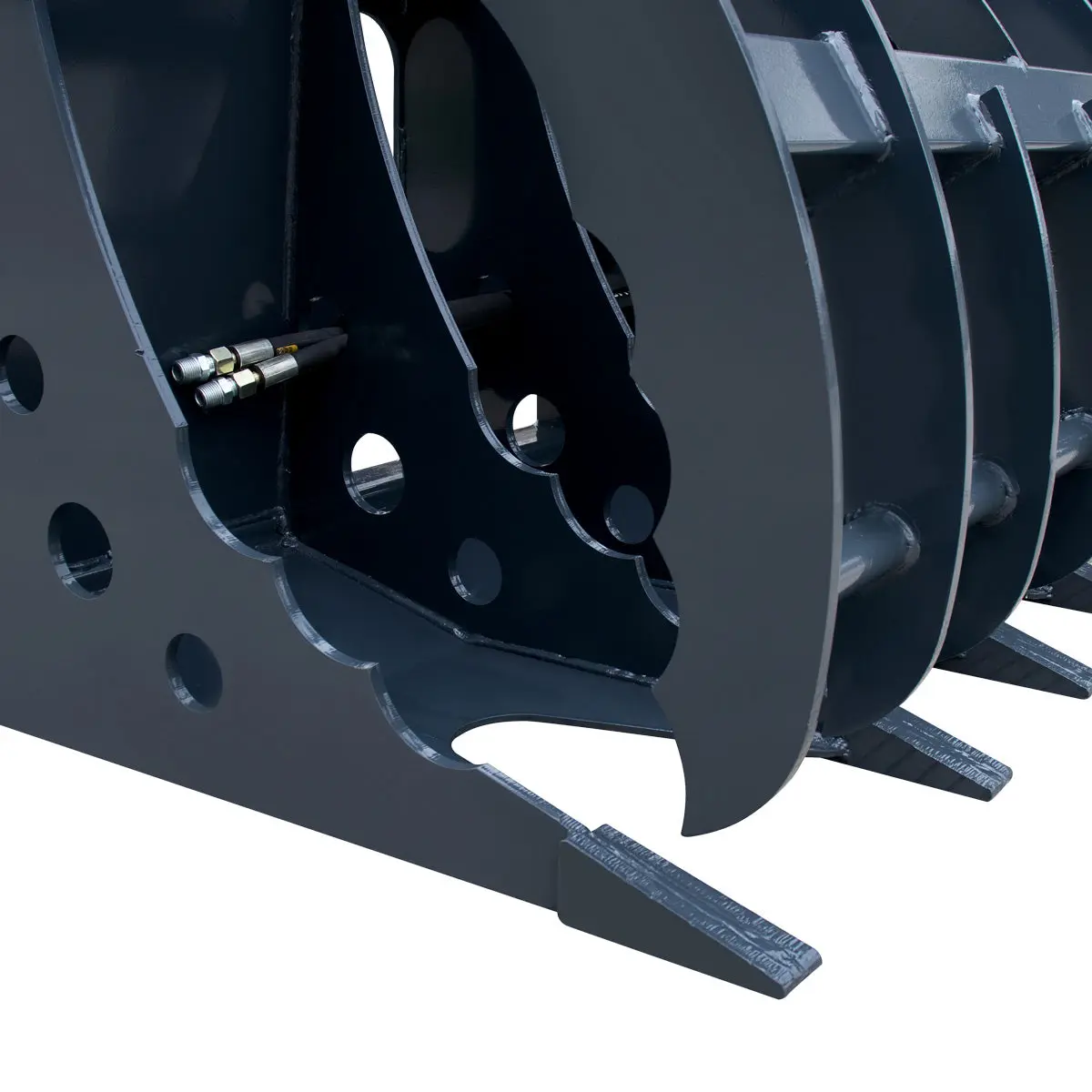 72" Skid Steer Root Rake Clamshell Grapple, Universal Mount, 54" Jaw Opening, 3000 lb Weight Capacity, TMG-SRR75 - Image 11