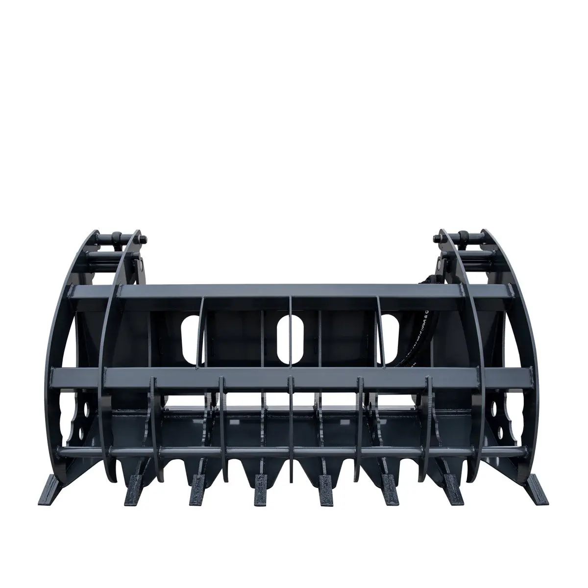 72" Skid Steer Root Rake Clamshell Grapple, Universal Mount, 54" Jaw Opening, 3000 lb Weight Capacity, TMG-SRR75 - Image 2