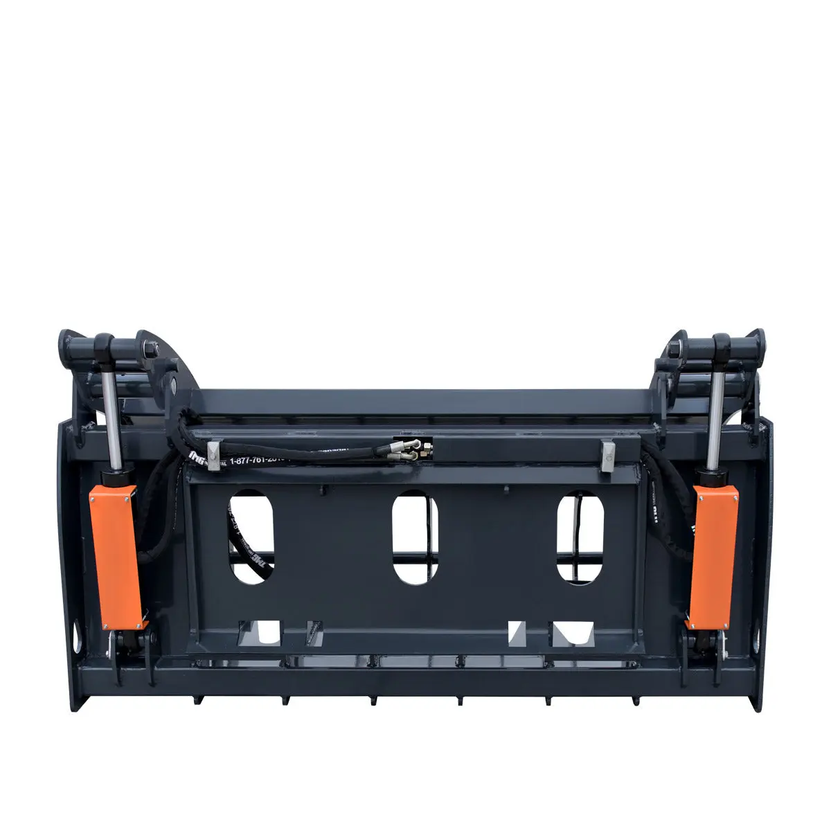 72" Skid Steer Root Rake Clamshell Grapple, Universal Mount, 54" Jaw Opening, 3000 lb Weight Capacity, TMG-SRR75 - Image 6