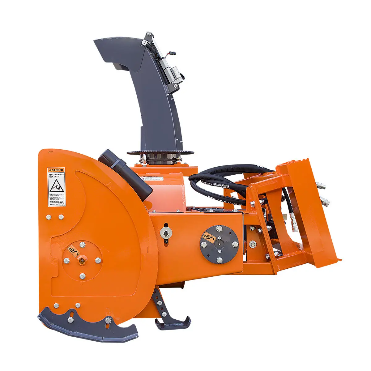 72" Skid Steer Snow Blower, 45-75 HP Loader Required, 24" Diameter Impeller, 360° Motor Driven Snow Chute, TMG-SSB72 - Image 6