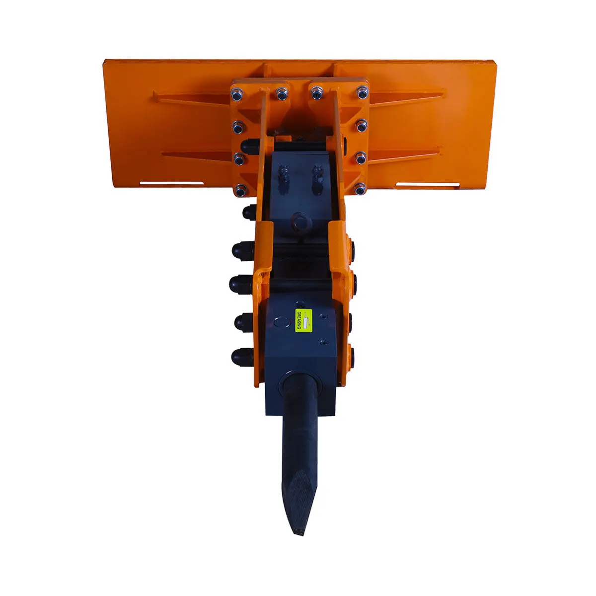 45-100 HP Skid Steer Hydraulic Breaker, 3" Moil Point Chisel, 1030 J Impact Energy, Universal Mount, TMG-HB90S - Image 8