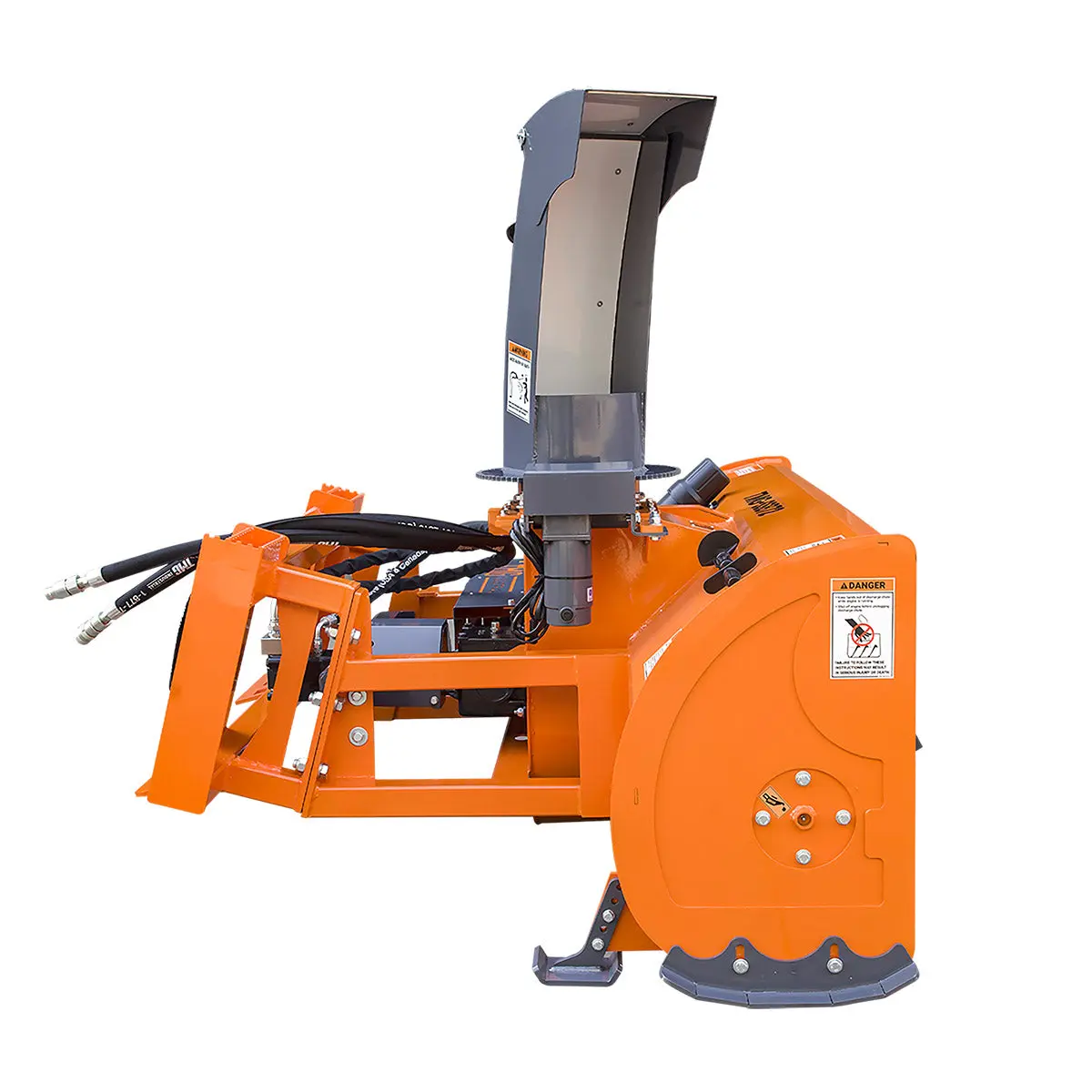 84" Skid Steer Snow Blower 45-75 HP Loader Required, 24" Diameter Impeller, 360° Motor Driven Snow Chute, TMG-SSB84 - Image 11