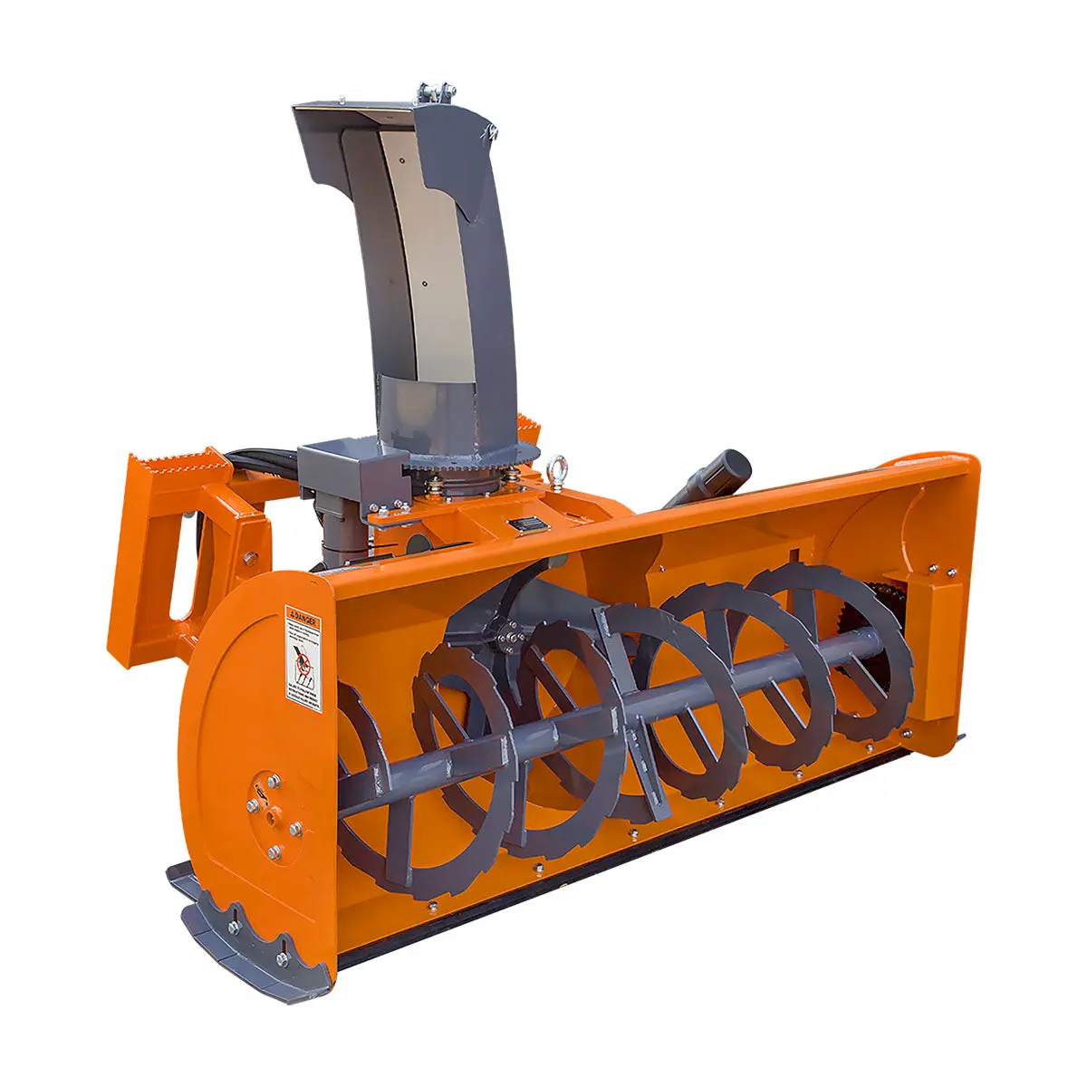 84" Skid Steer Snow Blower 45-75 HP Loader Required, 24" Diameter Impeller, 360° Motor Driven Snow Chute, TMG-SSB84 - Image 12