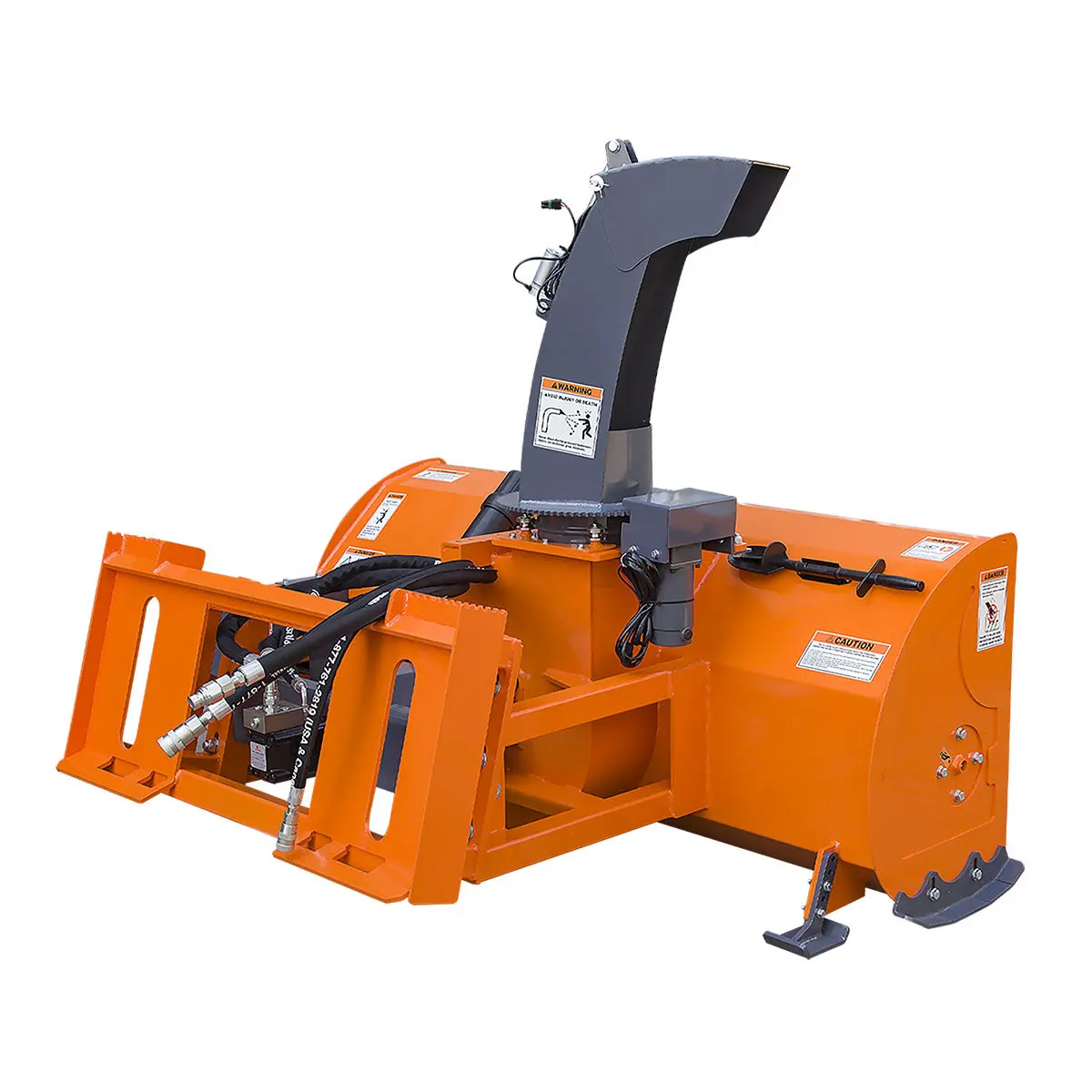 84" Skid Steer Snow Blower 45-75 HP Loader Required, 24" Diameter Impeller, 360° Motor Driven Snow Chute, TMG-SSB84 - Image 8