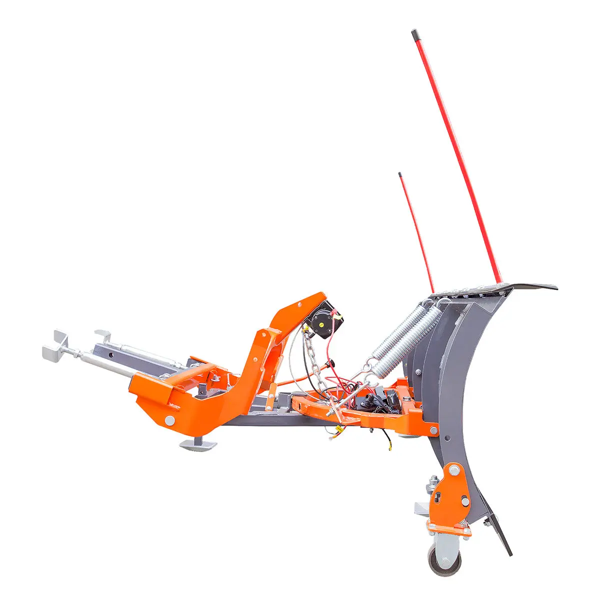 84" Truck/SUV Front Mount Snow Plow Pusher, Left and Right Angle, 2" Mount Receiver, Wireless Winch Control, TMG-TSP84 - Image 7