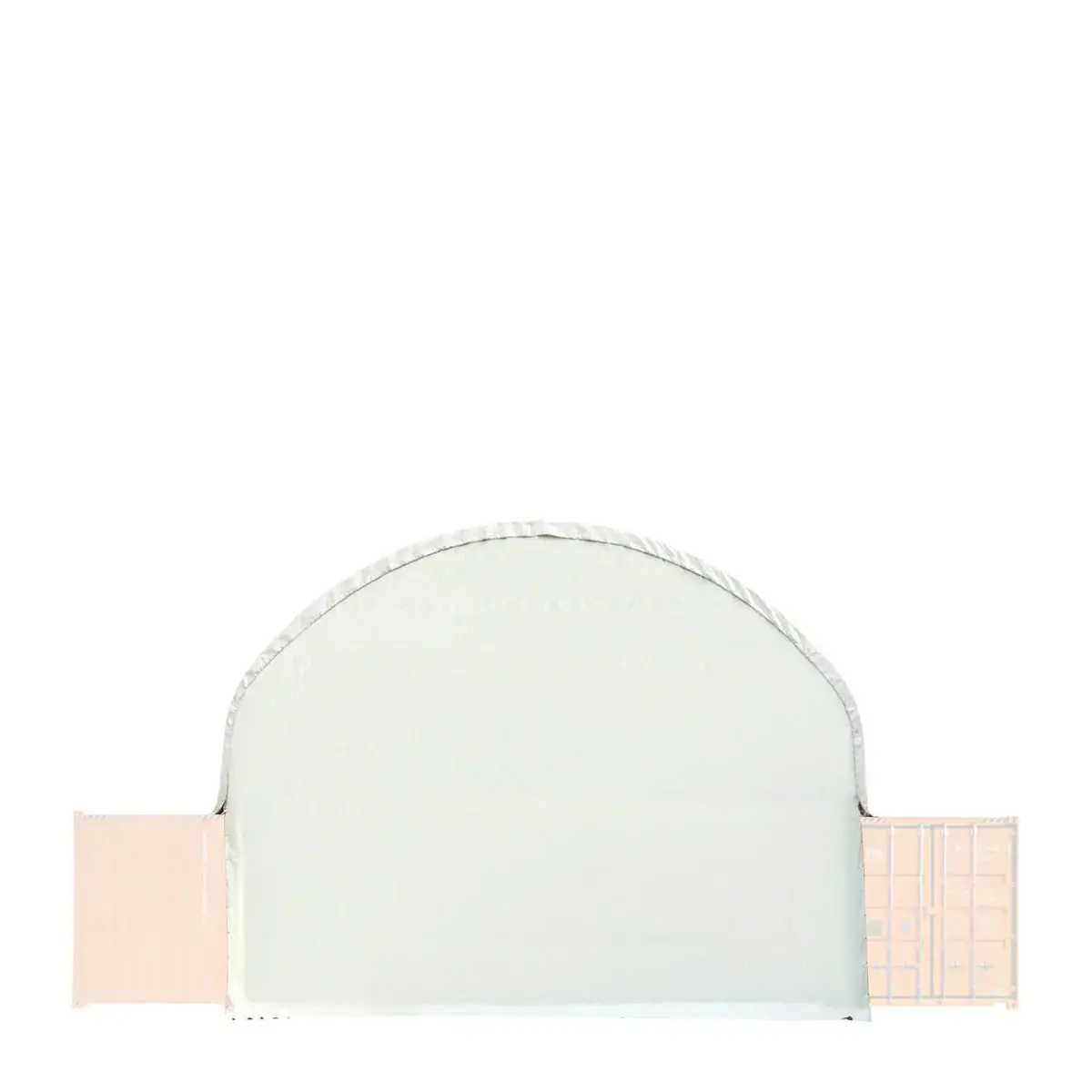 Back End Wall Kit, Compatible with TMG-DT4041C and DT4041CF container shelters installed with the standard height containers (8'6"), TMG-DT40BW8V - Image 3