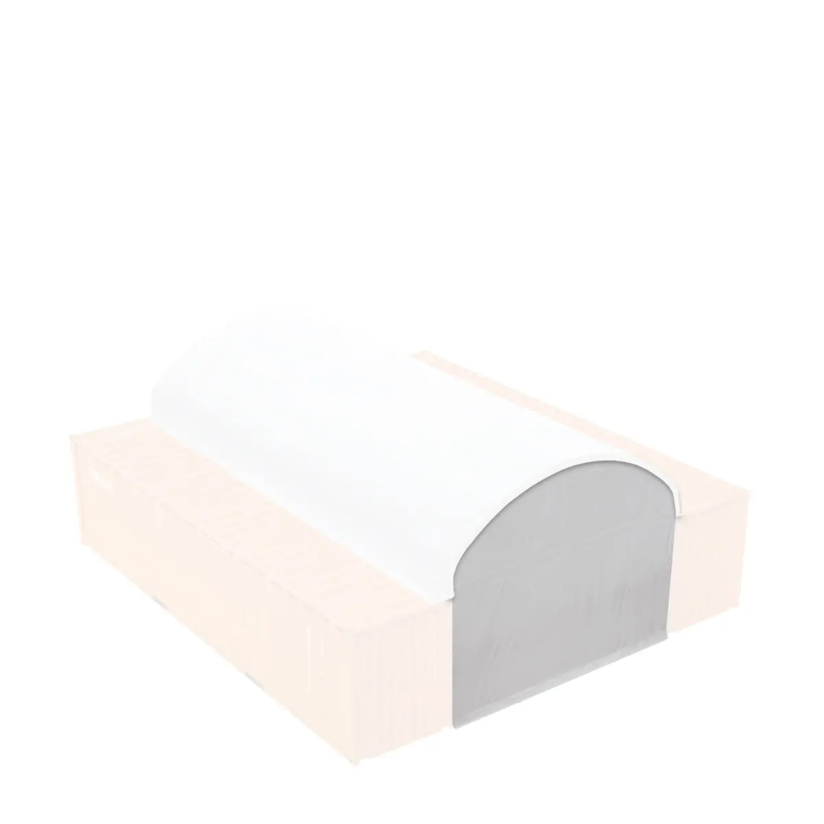 Back End Wall Kit, Compatible with TMG-ST2041CV and TMG-ST2021CE installed with standard height container (8'6"), TMG-ST20BW8V