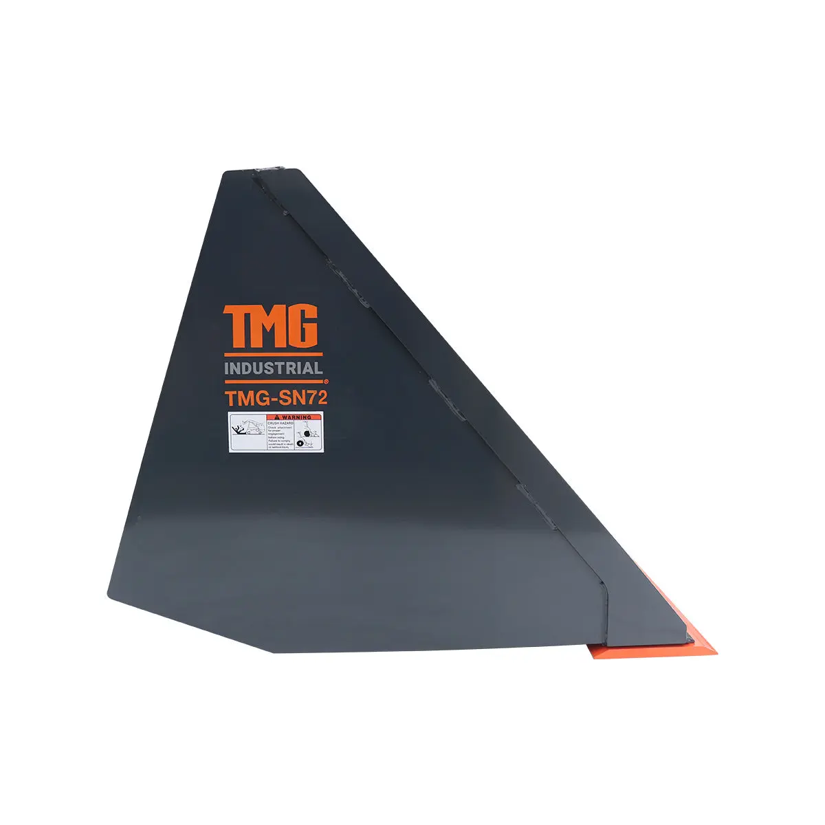 Heavy-Duty 72" Skid Steer Snow/Mulch Bucket, Bolt-On Cut Edge, 1500-lb Weight Capacity, Universal Quick Mount, TMG-SN72 - Image 10
