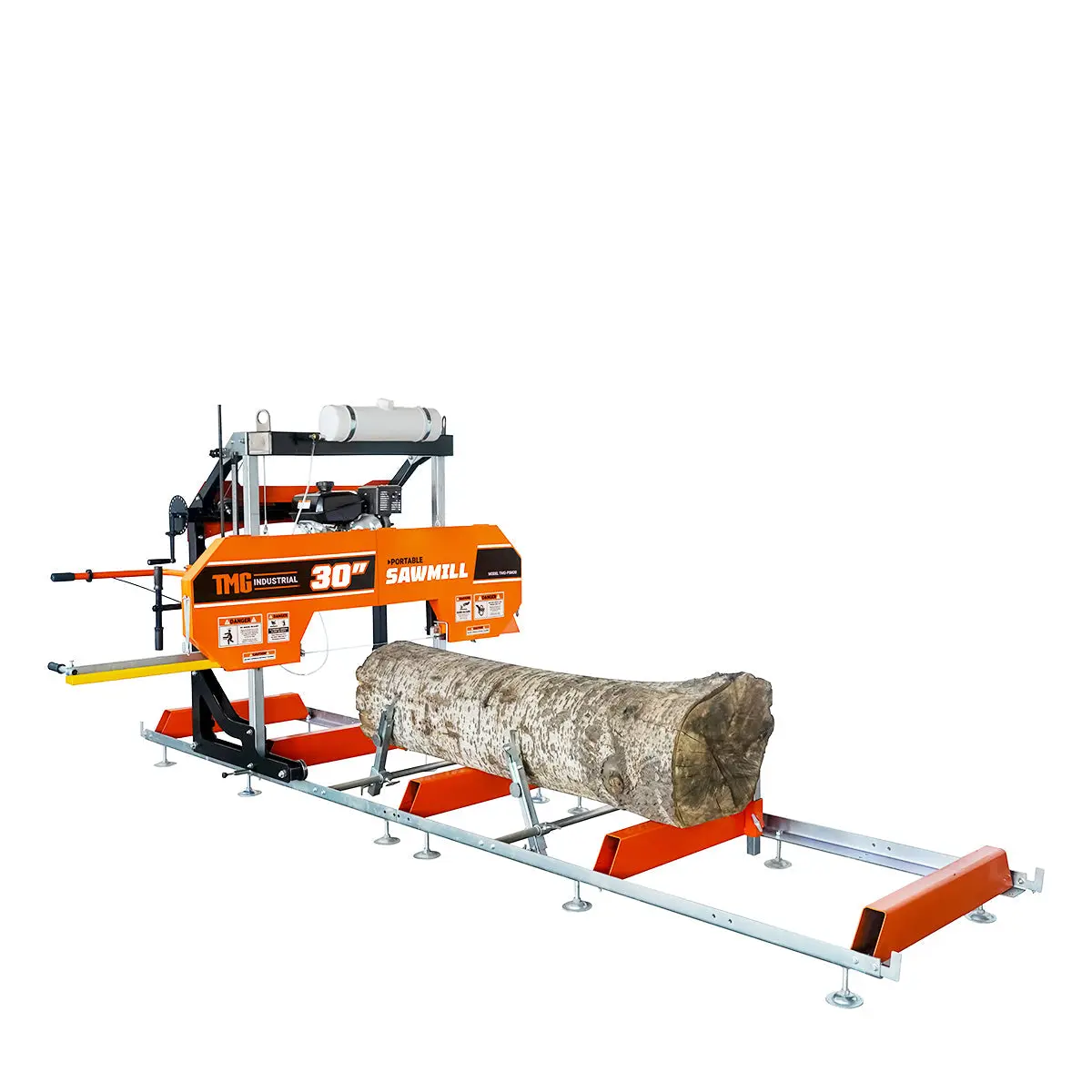 30" Portable Sawmill, 14 HP Kohler Engine, 28" Board Width, 12' Log Length, 14.5' Track Bed, TMG-PSM30 - Image 3