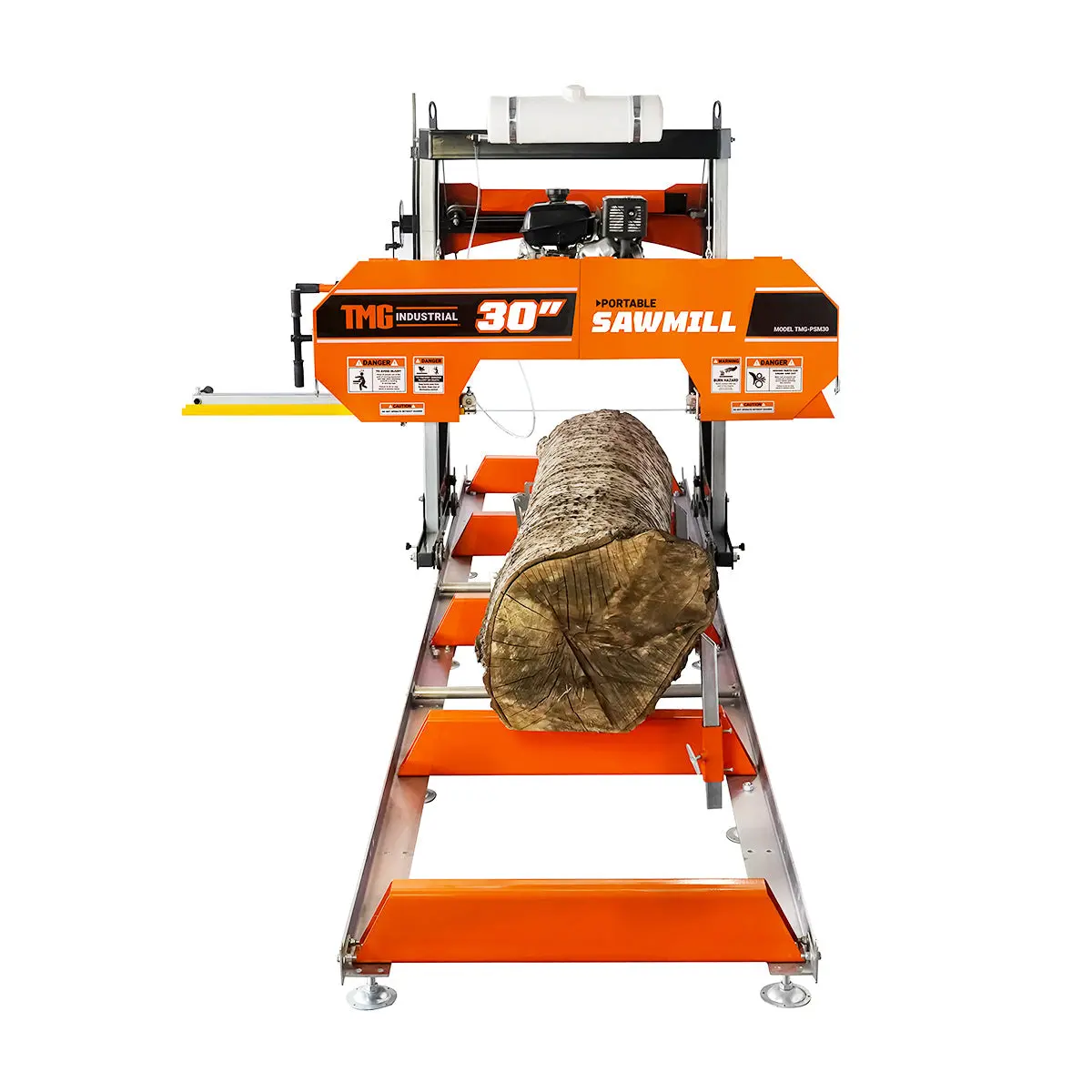 30" Portable Sawmill, 14 HP Kohler Engine, 28" Board Width, 12' Log Length, 14.5' Track Bed, TMG-PSM30 - Image 5