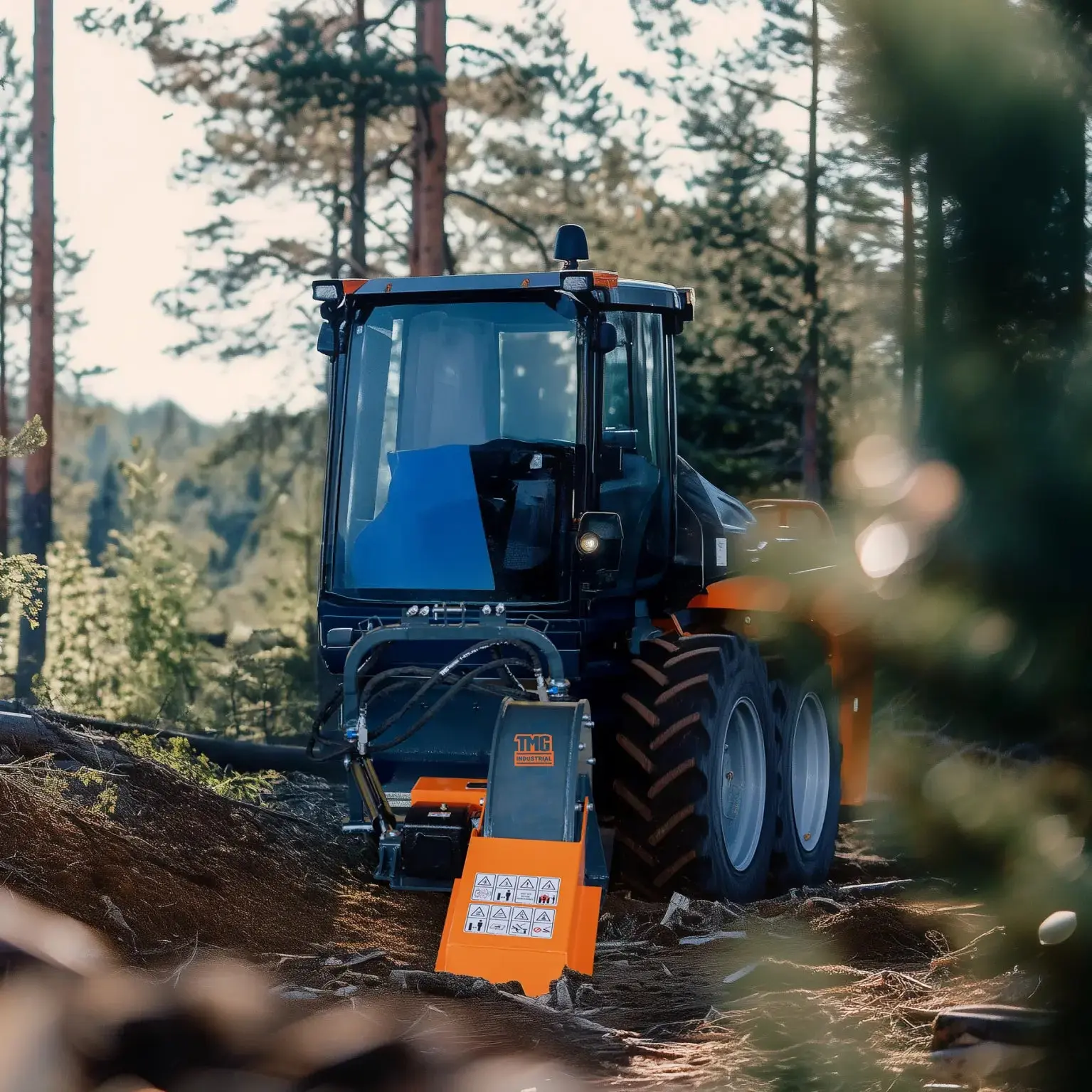 3-Point PTO Stump Grinder, 20-60 HP, Cat 1 & 2 Hookups, 12" Below & 18" Above Ground, 40° Cutting Arc, TMG-TSG24 - Image 3