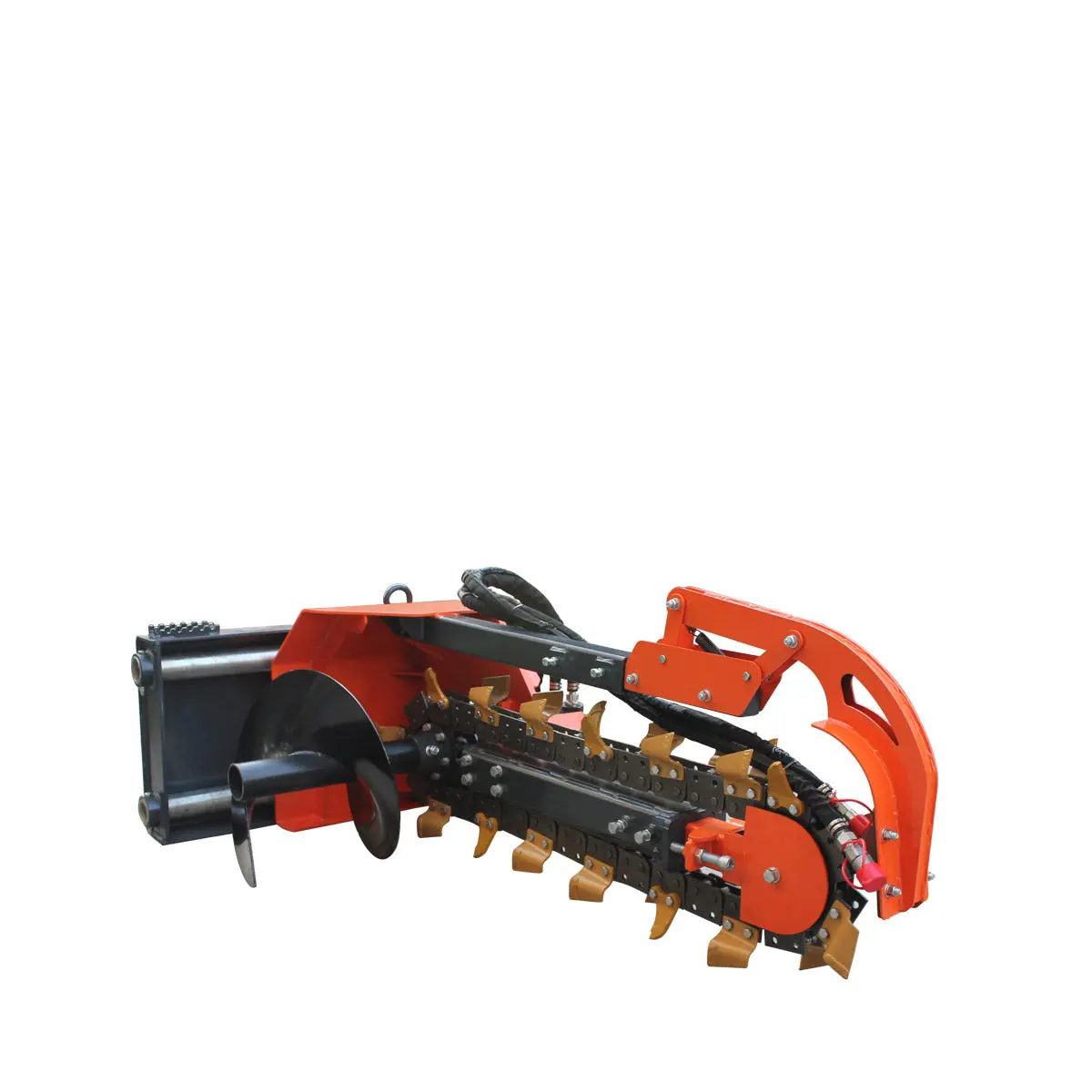 36" Skid Steer Side Shift Trencher, 22" Auger Discharge, Boom & Crumber Assembly, Earth Tungsten Teeth, TMG-SDT36S - Image 6
