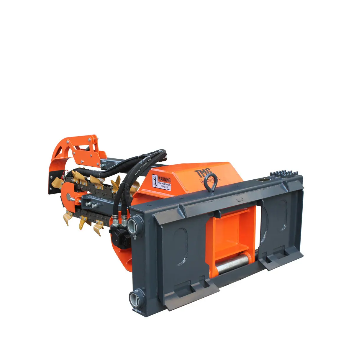 36" Skid Steer Side Shift Trencher, 22" Auger Discharge, Boom & Crumber Assembly, Earth Tungsten Teeth, TMG-SDT36S - Image 8