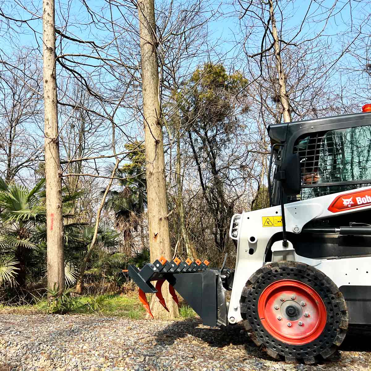 72" Skid Steer Land Ripper w/Rake Comb, Scarifier, Dethatcher, Forward & Reverse, Depth Adjustable Ripping Teeth, TMG-SLR72 - Image 6