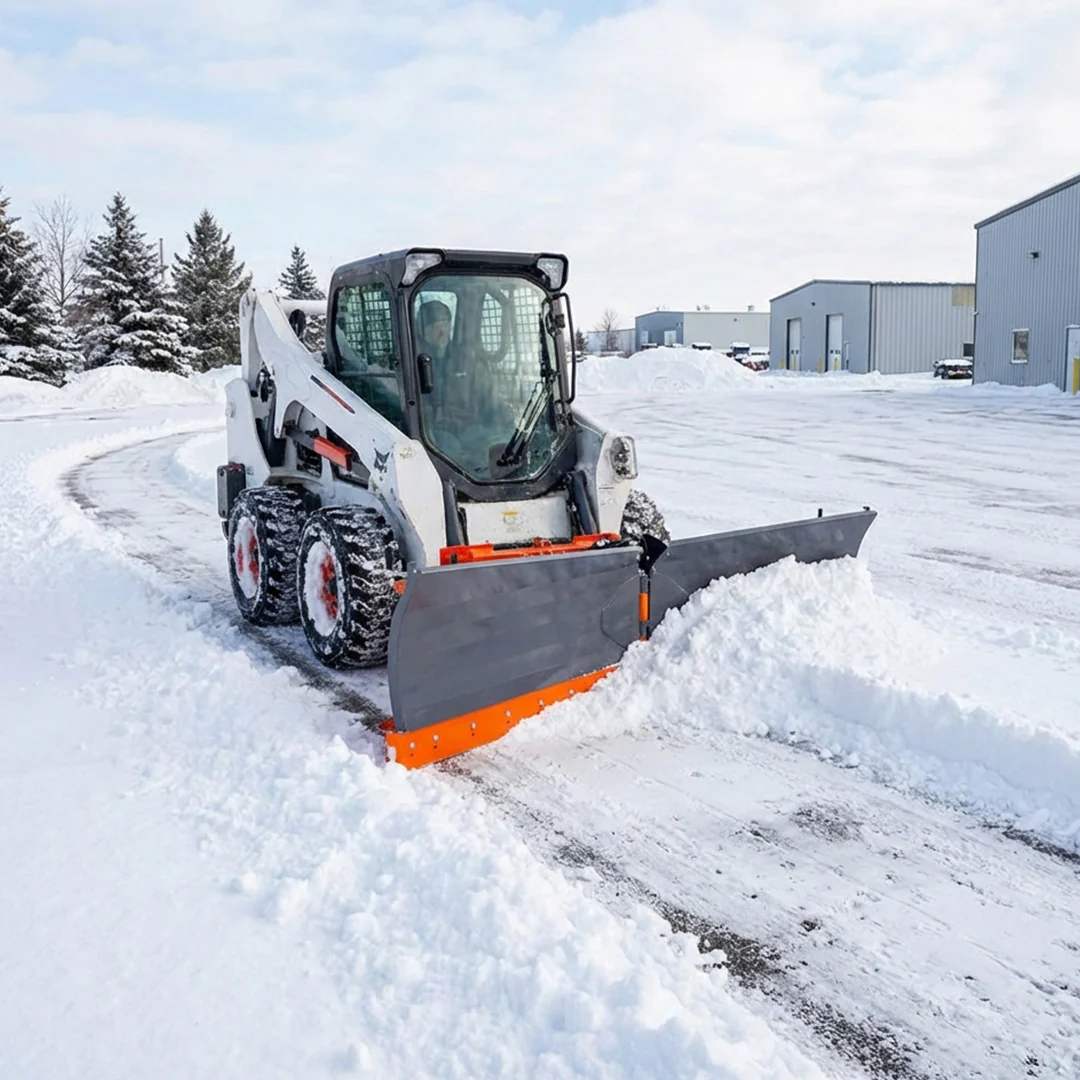 8-½' U/V Angle Blade Snowplow, Metal Edges, 6 Positions, Accumulator & Solenoid Valve, Quick-Change Lugging, 40-90 HP Tractors, TMG-SP08X - Image 3