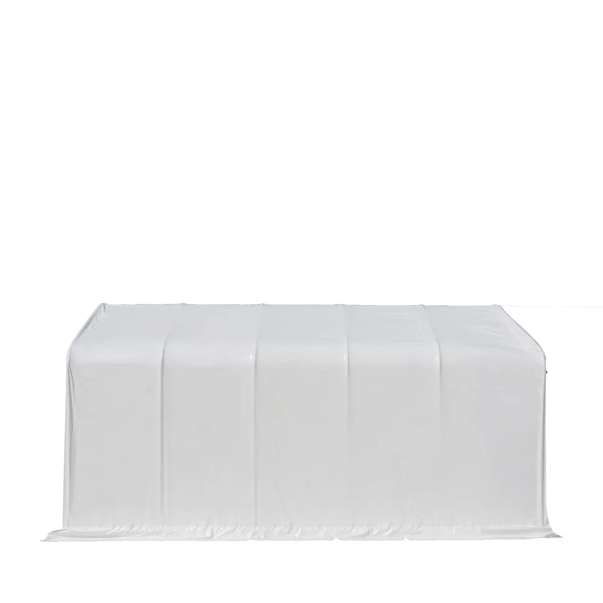 15' x 25' RV/Motorhome Storage Shelter, 17 oz PVC Fabric Cover, Front Roll-Up Door, Enclosed Rear Wall, 3-Layer Galvanized Steel Frame, 10' Straight Sidewalls, TMG-ST1525 - Image 6