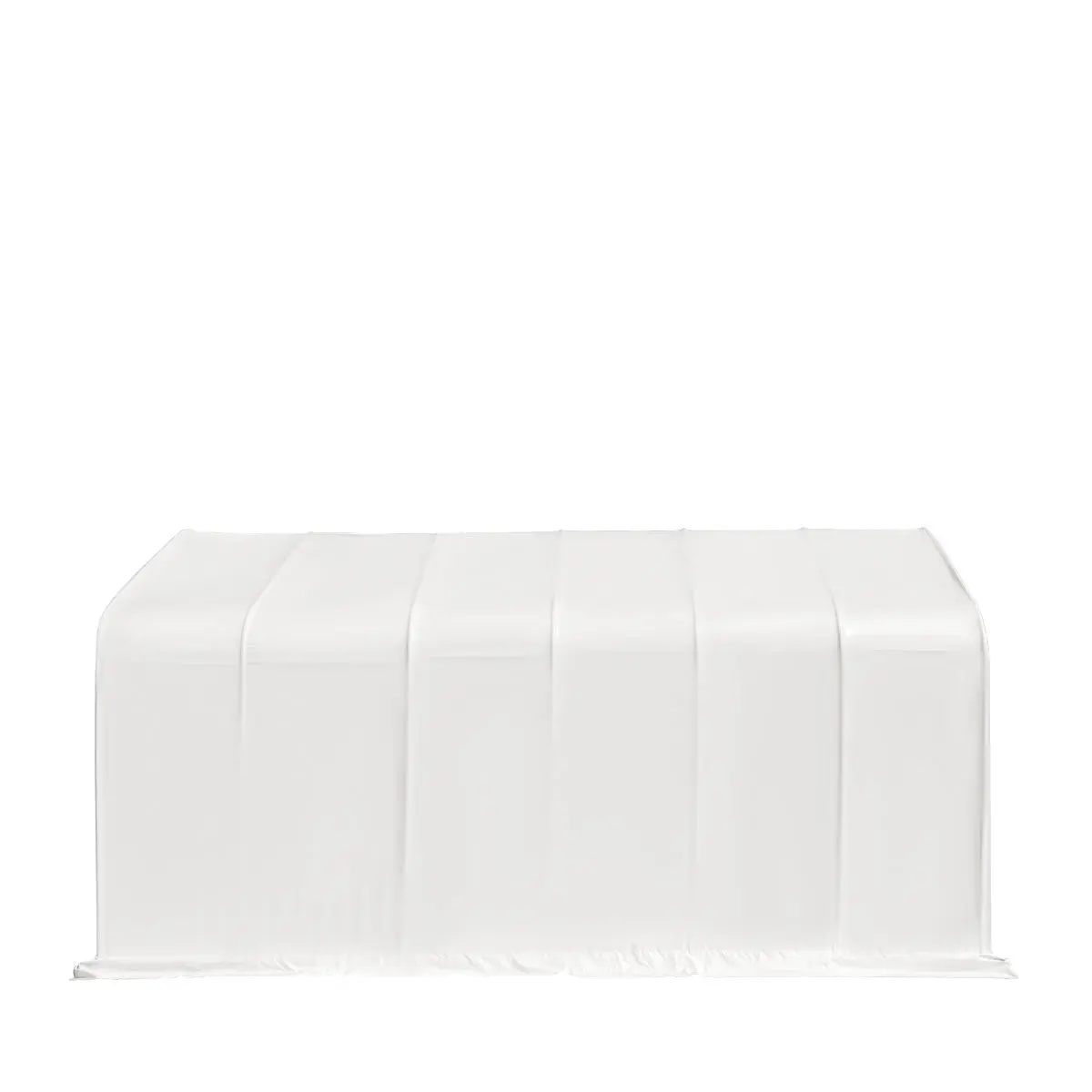 18' x 30' RV/Motorhome Storage Shelter, 17 oz PVC Fabric Cover, Front Roll-Up Door, Enclosed Rear Wall, 3-Layer Galvanized Steel Frame, 13' Straight Sidewalls, TMG-ST1830 - Image 6