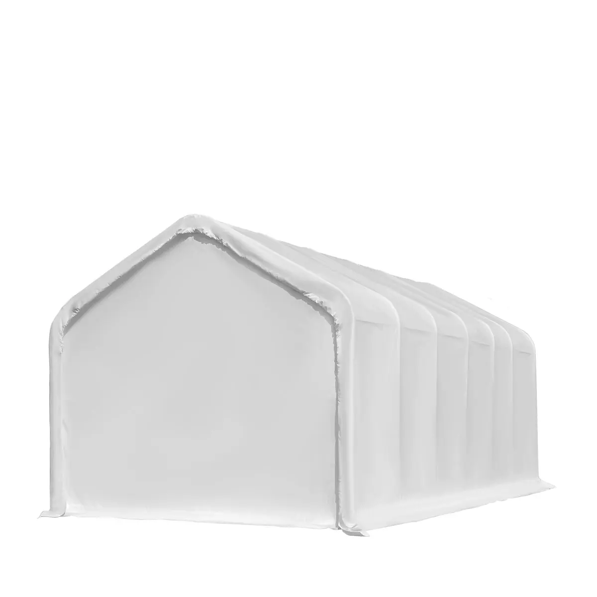 18' x 30' RV/Motorhome Storage Shelter, 17 oz PVC Fabric Cover, Front Roll-Up Door, Enclosed Rear Wall, 3-Layer Galvanized Steel Frame, 13' Straight Sidewalls, TMG-ST1830 - Image 7