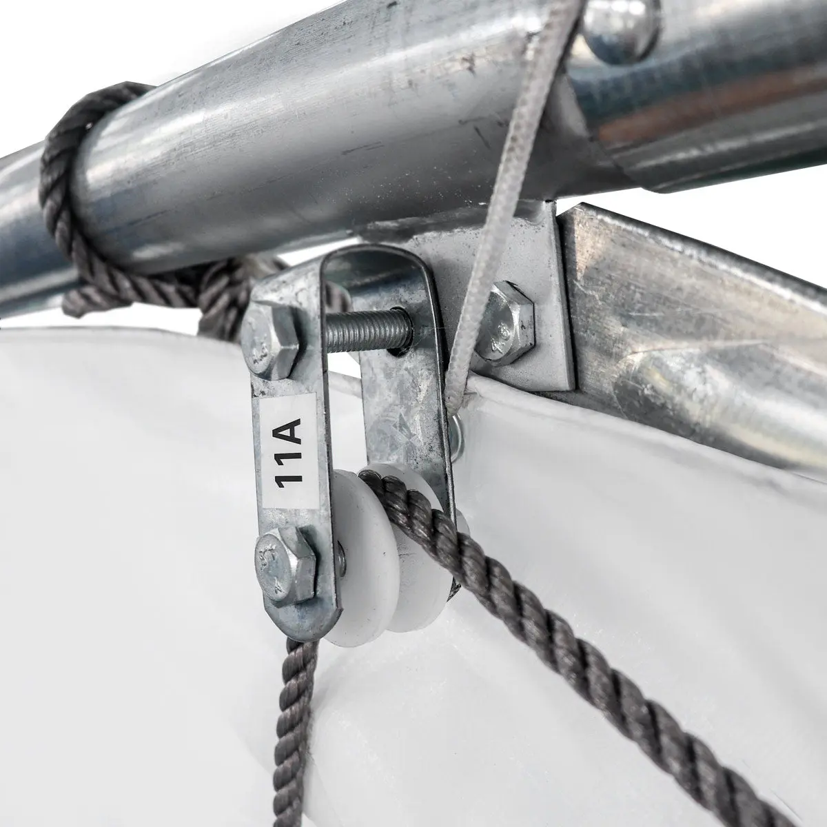 30' x 70' Straight Wall Peak Ceiling Storage Shelter with Heavy Duty 11 oz PE Cover & Drive Through Doors, TMG-ST3070E(Previously ST3070) - Image 12