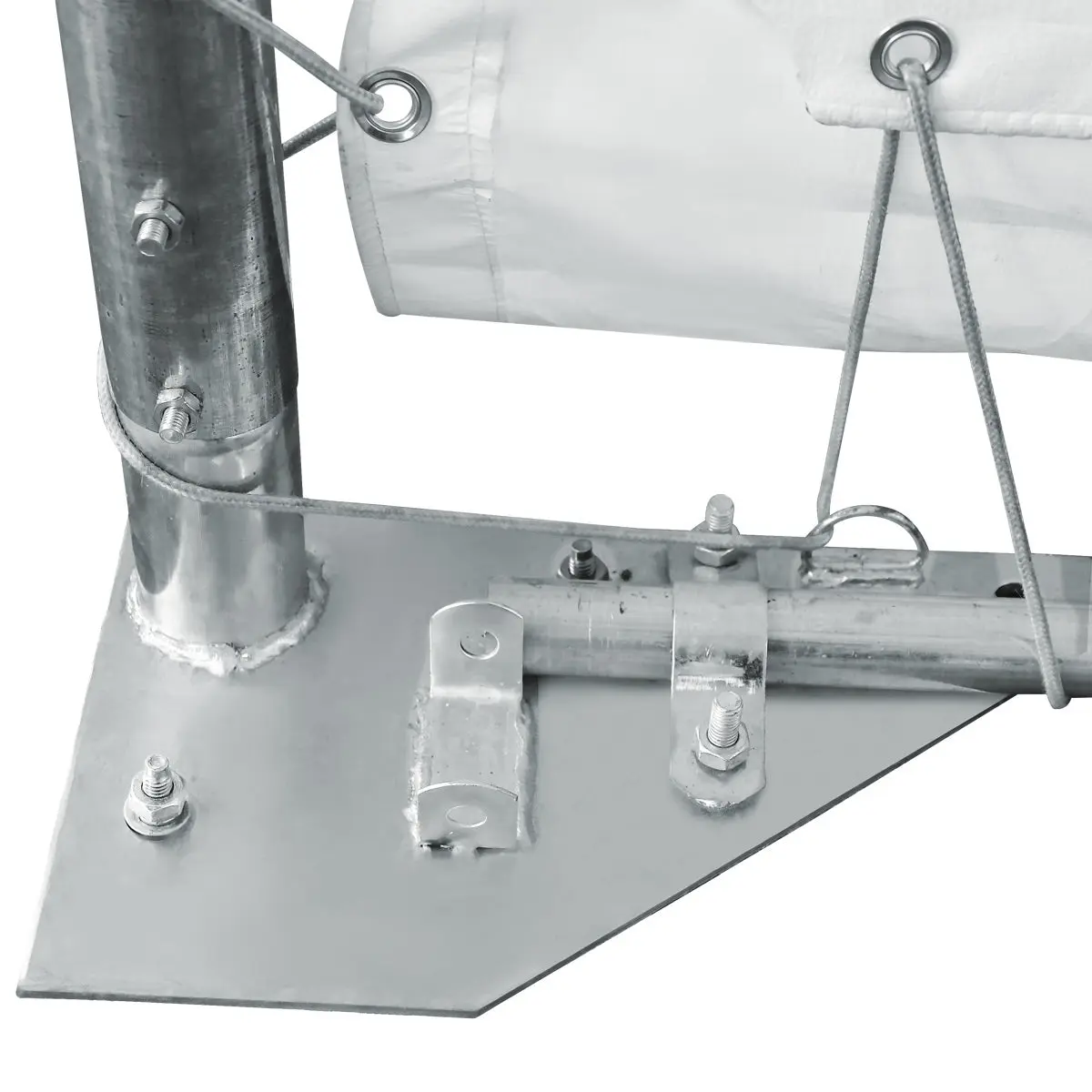 30' x 70' Straight Wall Peak Ceiling Storage Shelter with Heavy Duty 11 oz PE Cover & Drive Through Doors, TMG-ST3070E(Previously ST3070) - Image 15