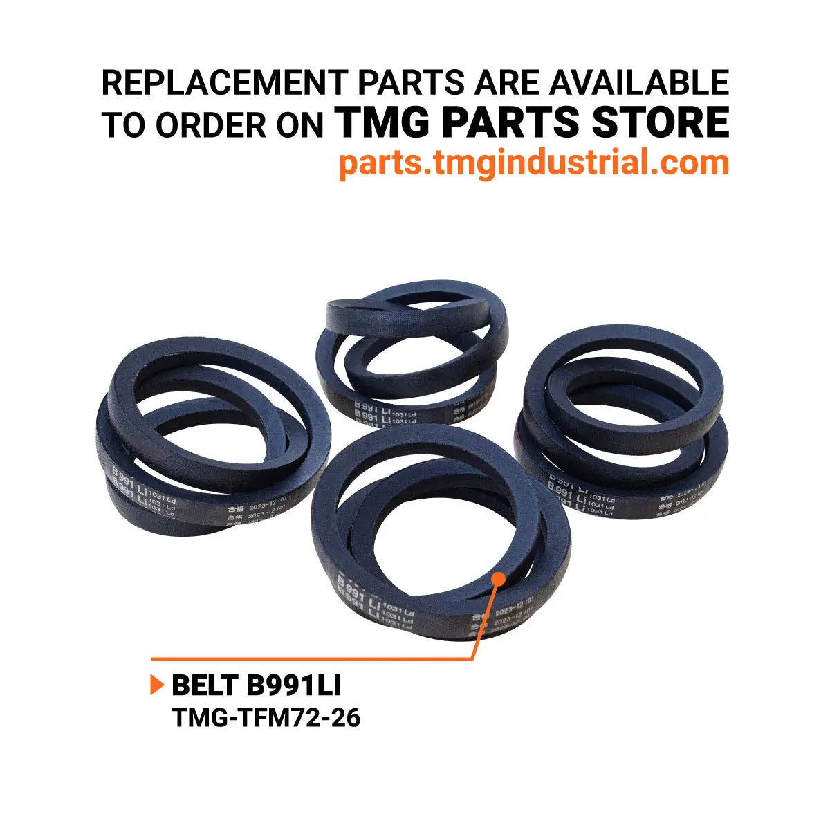 72" Flail Mower, 3-Point Hitch, 30-60 HP Tractor, PTO Drive Shaft, TMG-TFM72 - Image 6