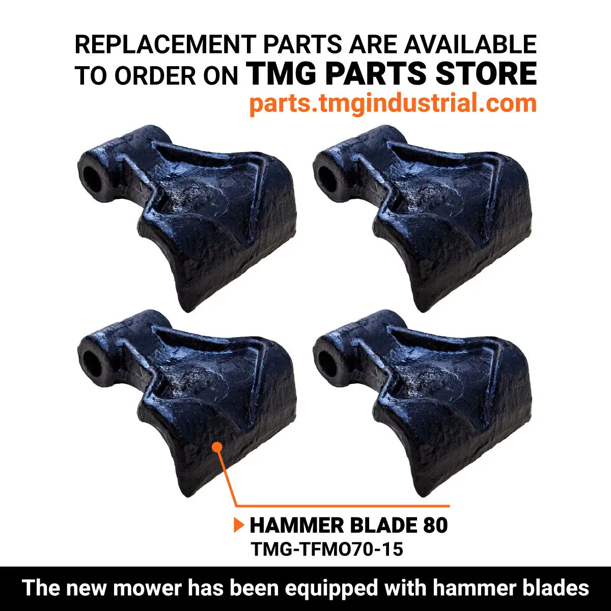 70" Ditch Bank Flail Mower, Offset Verge & Slope Cutter for Tractors 30-60 HP TMG-TFMO70 - Image 5