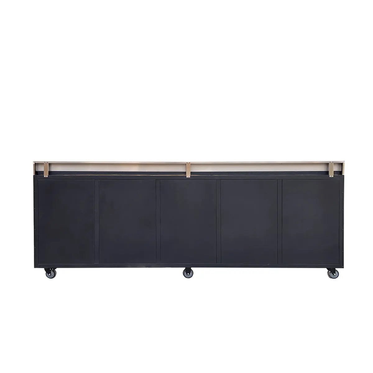 Pro Series 9' 20 Drawer Stainless Steel Workbench, Ball Bearing Double Slides & Casters TMG-WB921S (Previously WB21DS) - Image 4