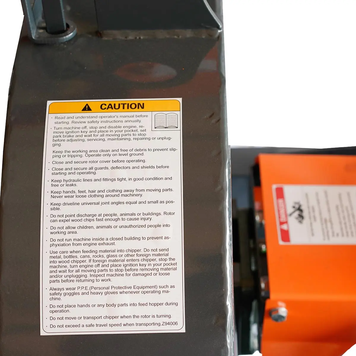 4" Skid Steer Wood Chipper, Gravity-Fed, Universal Skid Steer Mount, TMG-WC42S - Image 10