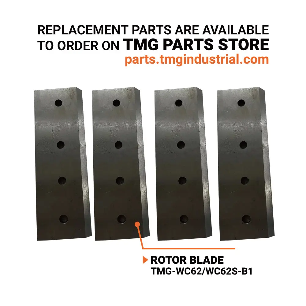 6 Inches PTO Wood Chipper, 6" Chipping Capacity, Category 1 Hookup, 30-75 HP Tractor, PTO Shaft Included, TMG-WC62 - Image 4