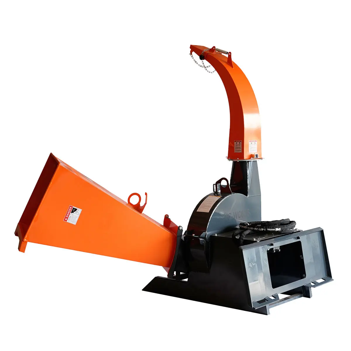 6" Skid Steer Wood Chipper, Gravity-Fed, Universal Skid Steer Mount, TMG-WC62S - Image 14
