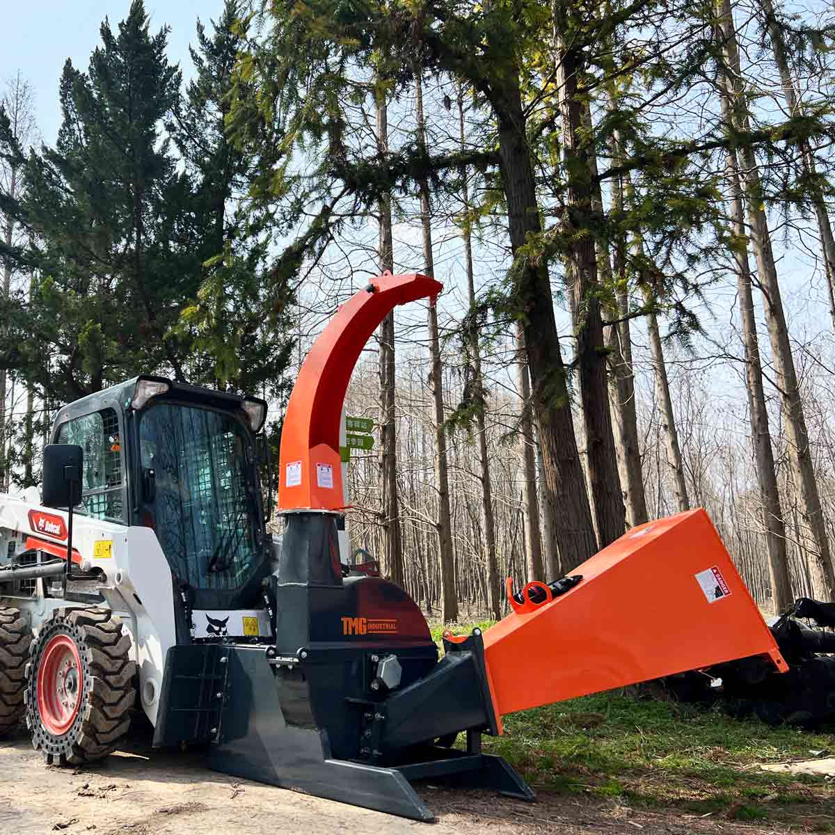 6" Skid Steer Wood Chipper, Gravity-Fed, Universal Skid Steer Mount, TMG-WC62S - Image 6