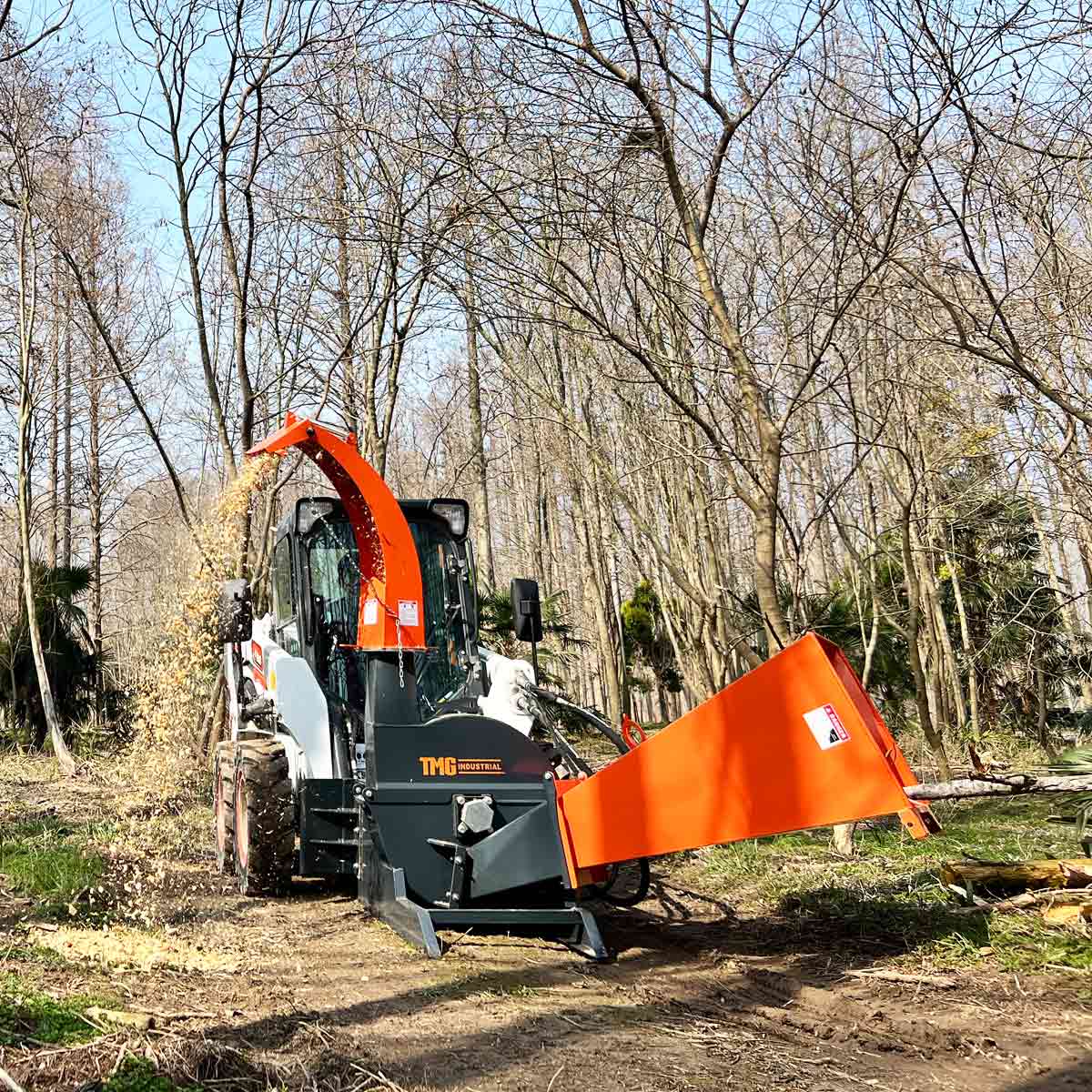 6" Skid Steer Wood Chipper, Gravity-Fed, Universal Skid Steer Mount, TMG-WC62S - Image 7